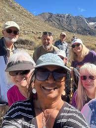 Hiking in Inyo National Forest with fall colors