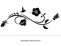 Dieses angebot ist für 1 temporäre tätowierung von 4 rüschen, überlappenden hibiskusblüten. Wandtattoo Blumenranke Hibiskus Wandtattoos De