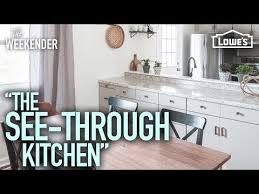 See Through Kitchen Reno Start To Finish By Lowes Amazing Sight Lines With Tons O Open Plan Kitchen Living Room Diy Home Improvement Small Open Plan Kitchens
