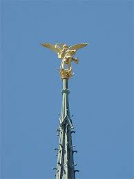 Extrait de l'émission des racines et des ailes : L Archange Au Sommet Du Mont Statues Mont Saint Michel Manche Normandie Routard Com