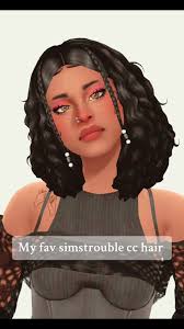 simstrouble makes some of the best hair cc ✨ #thesims4 #sims4 #simsto...