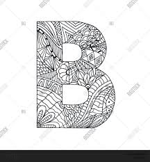 Supercoloring.com is a super fun for all ages: Coloring Page Letter B Image Photo Free Trial Bigstock