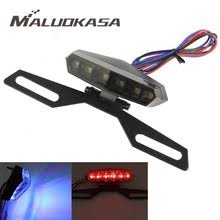 Motorcycle Tail Light Motorbike Tail Brake Stop Light Smd Led Motorcycle License Plate Light Universal Custom Cafe Racer Flasher Tus Accesorios Moteros A Precios De Risa