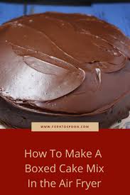 Air Fryer How To Make A Cake Boxed In The Air Fryer Fork To Spoon Air Fryer Recipes Dessert Air Fryer Cake Recipes Air Fryer Recipes Easy