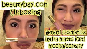 Faça compras na maior seleção de produtos do mundo e encontre as melhores ofertas de batons gerard cosmetics creme. Beautybay Com Unboxing Gerard Cosmetics Iced Mocha And Ecstasy Review Youtube