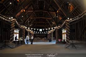Fairy Lights With Bunting At The Great Barn Ruislip Wedding Lights Event Lighting Fairy Lights