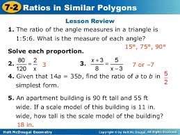 Answer a range of questions related to shapes, dimensions and other geometry topics that will challenge your math ability. Similar Triangles Day2