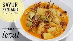 Bubur ayam yang diberi kuah kuning super gurih siapa yang berani menolaknya? Resep Sayur Kentang Pete Kuah Santan Super Lezat Cocok Untuk Hidangan Acara Hajatan Youtube