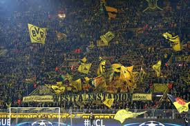 (2) manchester city champions league quarterfinal second leg westfalenstadion, dortmund kickoff: Dortmund Fans Against Tottenham Their Stadiums Old Name Westfalenstadion Football Ultras Germany Dortmund Spurs