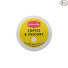 I have always liked community coffee coffee and chicory blend since i first tasted it in a visit to nola over 40 years ago. Amazon Com Community Coffee Coffee And Chicory 36 Count Medium Dark Roast Single Serve K Cup Compatible Coffee Pods Box Of 36 Pods Coffee Substitutes Grocery Gourmet Food