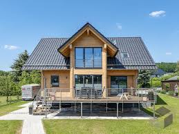 Traumhaftes Holzhaus Mit Terrasse Haus Style At Home Luxushaus