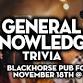 Fort McMurray: Blackhorse Pub - General Knowledge event image