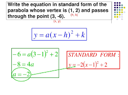 Also, remember that your h, when plugged into the equation, must be the additive inverse of what. Ppt Quadratics Powerpoint Presentation Free Download Id 5323498