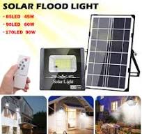 45-100W LED Solar Panel Light Security Street Light Outdoor Flood Light  W/Remote