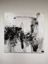 Black And White Oil Painting Large Abstract Oil Painting Oversize Painting Black White Abstract Painting Gray Painting Wall Art Canvas Modern Original 48 X48 122x122cm In 2020 Oil Painting Abstract Abstract Painting