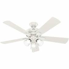 22 inch ceiling fan with light and remote control,modern led semi flush mount light fandelier,wood design,acrylic blades,3 colors 3 speeds,64w,enclosed fan,quite motor 4.2 out of 5 stars 55 $169.99 $ 169. Hunter Crestfield 52 Quiet Ceiling Fan With 3 Led Lights And Pull Chain White 1 Unit King Soopers
