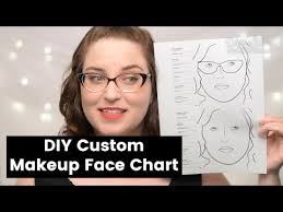 how to create your own makeup face chart corrie side