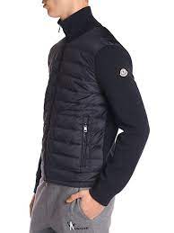 By clicking on the alternative image you can change the image of the selected product. Moncler Knit Sleeve Down Puffer Jacket Saksfifthavenue