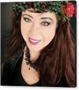 Anna with flowers in her hair by Ann Countz