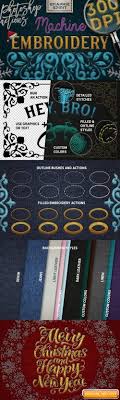 Embroidered type, embroidery brushes, embroidery effect, embroidery logo design. Machine Embroidery Photoshop Actions Free Graphic Templates Fonts Logos Icons Psd Ai