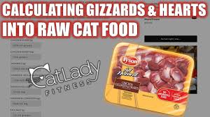We purchased a basic mincer (meat grinder) to mince the protein and muscle/organ meat. How To Calculate Chicken Gizzards Using The Raw Cat Food Recipe Calculator Cat Lady Fitness Youtube