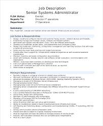 A system administrator, or systems administrator, is responsible for overseeing the maintenance and security of company intranets and. Free 10 Sample System Administrator Job Description Templates In Pdf Ms Word