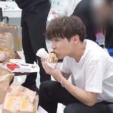 The new meal consists of a. Bts Jhope Hobi Is Eating Mcdonald S Burger And The