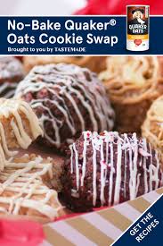 No Bake Quaker Oats Cookie Swap Recipe Dessert Recipes Easy Baking Oat Cookies