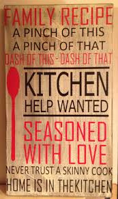 Family Recipe Kitchen Vinyl Quotes Family Quotes Wife Quotes
