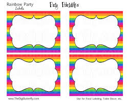 Editable Birthday Nutrition Facts Label Template Free Printable Rainbow Labels Party Labels Printable Party Food Label Template Party Food Labels
