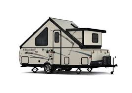 Forest river rv is a division of forest river, inc., a berkshire hathaway company, which produces recreational vehicles, pontoons, park models, buses, cargo trailers and commercial trucks. Flagstaff Hard Side Pop Up Campers Folding Camping Trailers By Forest River Rv A Frame Camper Camping Trailer For Sale Used Camping Trailers