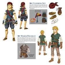 Link Climbing Set Warm Doublet Art The Legend Of Zelda Breath Of The Wild Art Gallery In 2020 Character Design Legend Of Zelda Zelda Art
