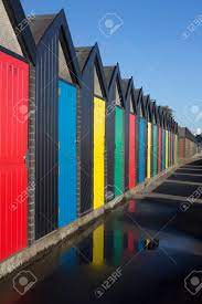 Lowestoft is an english north sea coast town and civil parish in the county of suffolk. Bunte Strandhutten Bei Lowestoft Suffolk England Lizenzfreie Fotos Bilder Und Stock Fotografie Image 91222147
