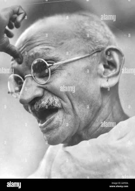 Mahatma Gandhi portrait India August 1944 Stock Photo - Alamy