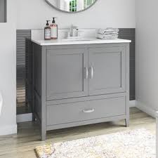 Add style and functionality to your space with a new bathroom vanity from the home depot. 36 Inch Single Bathroom Vanities Free Shipping Over 35 Wayfair