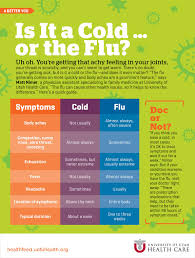 Feeling Ill Use This Chart To Determine If You Have A Cold