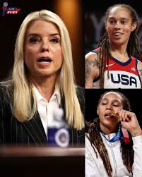 IMPRESSIVE VICTORY! Pam Bondi triumphs in her legal battle against Brittney  Griner—Griner must now pay the price, marking a major win for women's  sports and facing the toughest penalty in sports history