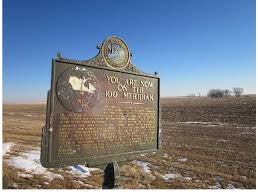 States, forming a partial boundary between oklahoma and texas. A Sign Marking The 100th Meridian In Central South Dakota The 100th Download Scientific Diagram