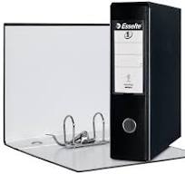Amazon.com: Esselte Eurofile Binder with Lever Mechanism and case Dorso 8  cm Black : Office Products