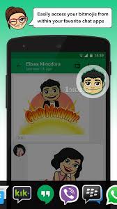 The application enables users to create an avatar. Bitmoji Your Avatar Emoji For Android Apk Download