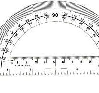hand2mind Clear, Plastic, Student Math Protractor Set for Classroom (Pack  of 100)