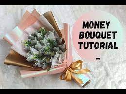 Diy Money Bouquet Ii Cara Buat Buket Uang Youtube Money Bouquet Diy Money Money Diy Gift