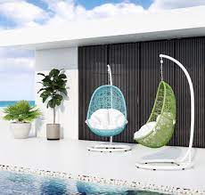 Counting Down The Days To Summer Dallas Frisco Texas Zurifurniture Lifestyle Modernlife Decor Mo Swinging Chair Green Basket White Cushions