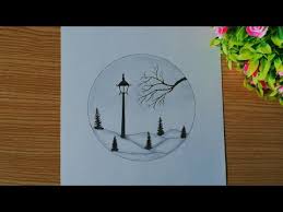 #preschoolactivities #preschoolideasforteachers #preschoolartprojects #preschoolartideas #preschoolprocessart #processart #winterart #wintercrafts. A Beautiful Winter Season Drawing In A Circle Step By Step Pencil Drawing Ø¯ÛŒØ¯Ø¦Ùˆ Dideo