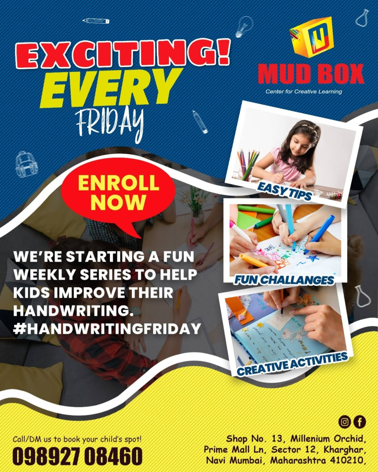 #HandwritingFriday at MUD BOX Handwriting Classes Kharghar product image