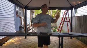 Lancaster pa shed builders is proud to offer these fine buildings to you with delivery to your home. Gazebo 10x10 With A 2 Foot Awning Youtube