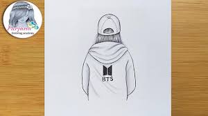 How submit your stuff in this group ? Easy Drawing For Beginners A Girl Back Side How To Draw A Girl With Cap Step By Step Youtube