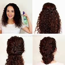 Pull your hair up into a flirty high ponytail. Cute Quick Hairstyles For Long Curly Hair Folade