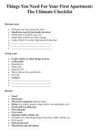 Maybe you would like to learn more about one of these? First Apartment Checklist Everything You Need Free Templates