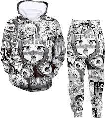 5husihai Unisex A-heg-ao Lifelike 3D Print Anime Hoodie Sweatpants  Two-Piece Suit Small, Black at Amazon Men's Clothing store